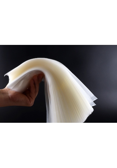 Klikal Gofrajlı Tırtıklı Çok Katmanlı Vakum Poşeti -Torbası 50 Adet - 20 x 30 CM