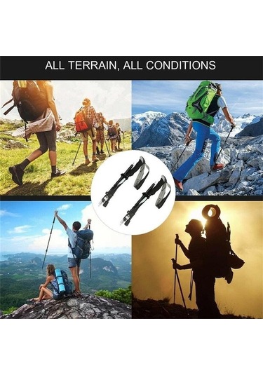 Novahub 250g Ultralight Mavi Teleskopik Kuzey Yürüyüş Batonu, Alüminyum Alaşım, Yürüyüş Ve Kamp İçin İdeal Mavi