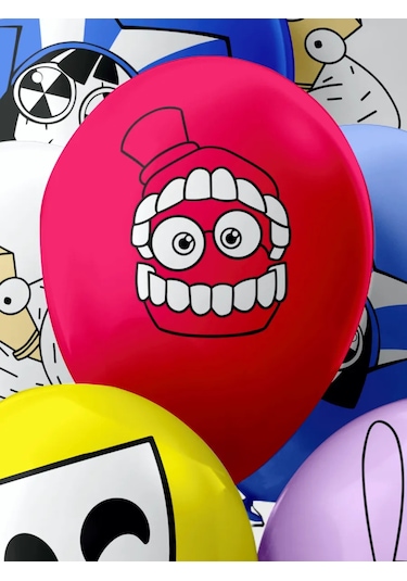 Onlybest Balonlar Dijital Sirk Doğum Günü Seti 210320202 MAVİ