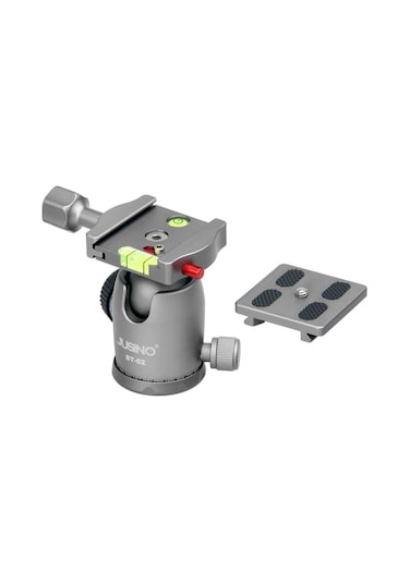 Jusino Bt-02 Profesyonel Tripod Kafası Aluminyum Gümüş Renk
