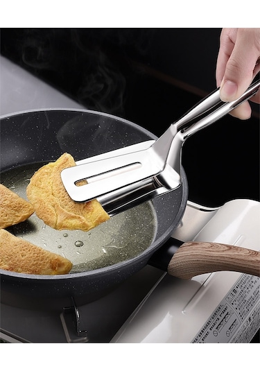 Cbtx Paslanmaz Çelik Çift Taraflı Et Spatula Maşası