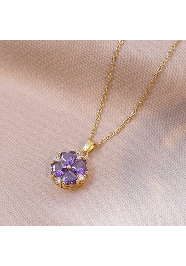 Bayan Kolye: Moda Estetiği Titanyum Çelik Kolye No.84 Çok REnkli