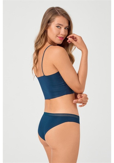 File Lastikli Lazer Kesim Bikini Külot 5'li Paket - 2 Asorti Çok Renkli