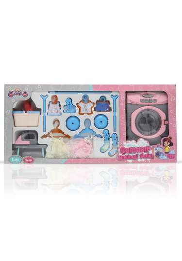 Aya-40258 Çamaşır Makinesi Seti Pembe