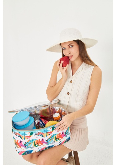 Superbag 22 Litre Piknik/kamp Çantası Sepeti. Termal Termos Çanta Sıcak-soğuk Koruma Sağlar Luca-20250136 Luca Çok Renkli