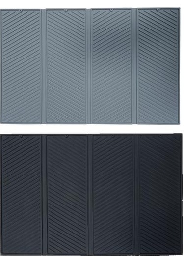 Büyük Silikon Drenaj Mat Güvenli Mutfak Yastık Pedi Yükseltilmiş Kenarlı Drenaj Mat Düzenli Tezgah Üstü