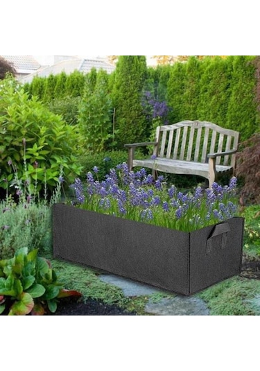 Yeşil Kumaş Yükseltilmiş Bahçe Yatağı Kare Keçe Bahçe Çiçek Yetiştirme Çantası Sebze Bit Dikme Çantası Ekici Pot Saksılar 55796873