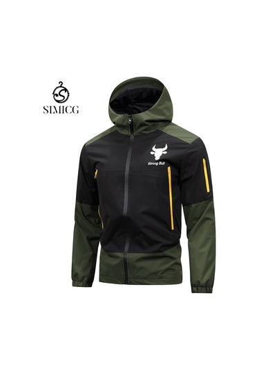 Erkek Outdoor Spor Günlük Rüzgar Geçirmez Ceket Yeşil