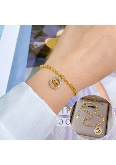 Jzcat Titanyum Çelik Hip Hop Bilezik Altın Moda Temperament Basit Bilezik-gsl59 Altın