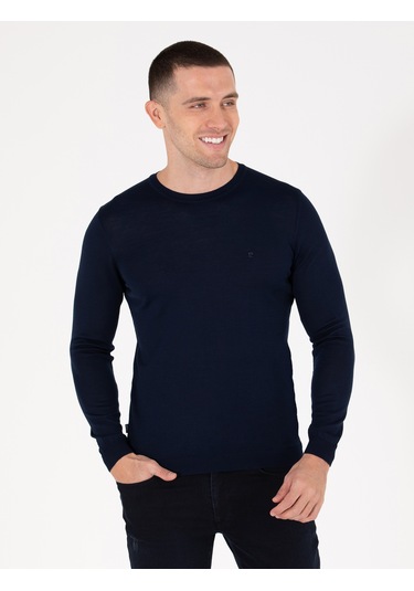 Pierre Cardin Erkek Lacivert Triko Kazak 50257301-vr033 Lacivert