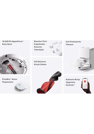 Roborock Qrevo C Akıllı Robot Süpürge Beyaz