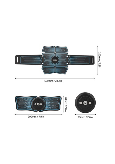 Leezsing Kas Eğitmeni Karın Kası Elektrostimülasyon Çok Fonksiyonlu Fitness Aksesuarları Abs Şekillendirici Masaj Pedi Ev Spor Salonu Karın Kol Bacak Mas-614 Çok Renkli