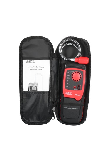 Smart Sensor Taşınabilir Propan Metan Ve Doğal Gaz Kaçak Dedektörü Siyah
