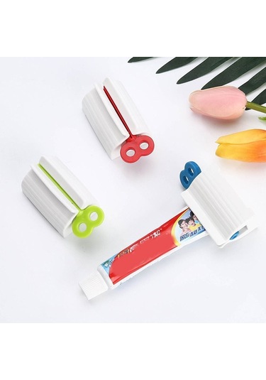 Diş Macunu Tüp Krem Sıkma Aparatı Çevirmeli Renkli