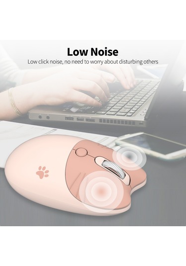 Shineyee Mofii M3 Kablosuz Mouse 2.4g - Ergonomik Tasarım, 3 Seviye Dpı Ayarlı, Düşük Gürültü, Otomatik Uyku Modu, Her İki El İçin Uygun Kahve Rengi