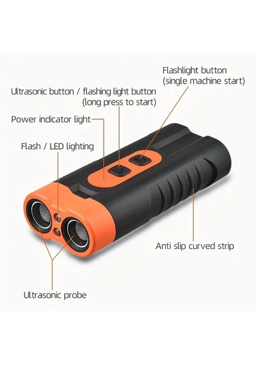 Willowhaven Siyah Çift Sesli Köpek Kovucu Led Işıklı Şarj Edilebilir Uzun Menzil