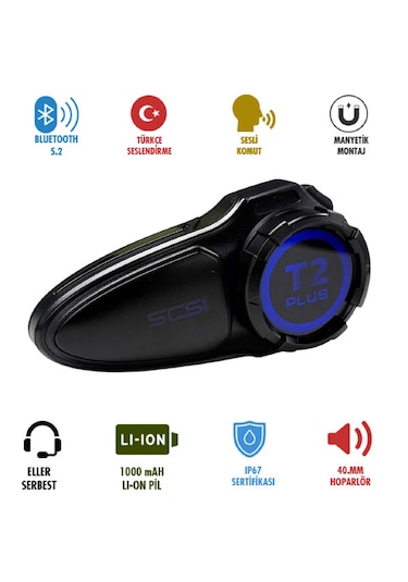 Scs T2 Plus Bluetooth Ve Intercom