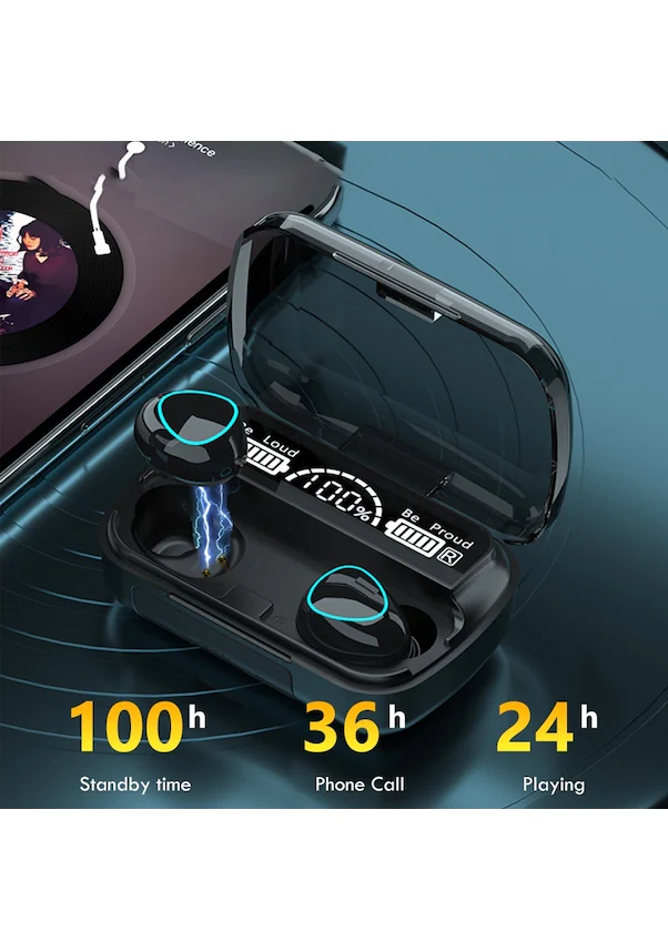 Bukrem Store BUK-M10 Bluetooth 5.3 Kablosuz Kulak İçi Kulaklık