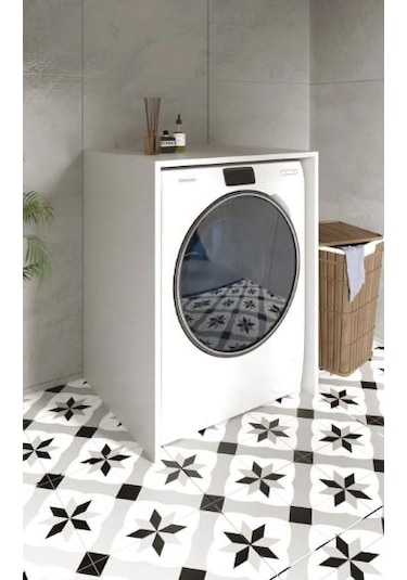 Çamaşır Makinesi Alt Dolabı Ispa Gri