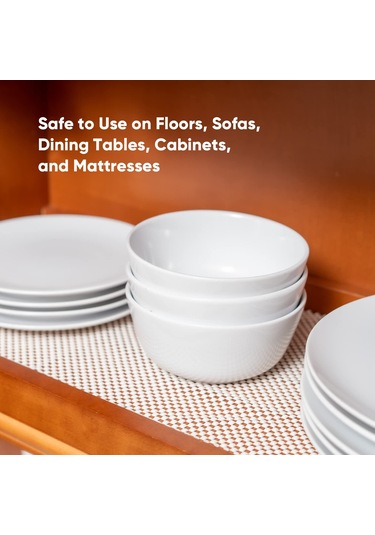 Wezone Pvc Anti Kayma Halı Altı Paspası - Açık Kafes Yapısı - Zemin Koruması - Beyaz - 61x91.5 Cm Diğer