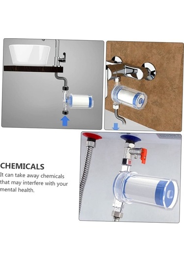 Createtech Su Isıtıcı Filtresi Ön Musluk Duş Arıtma Beyaz&mavi Jw Çok Renkli