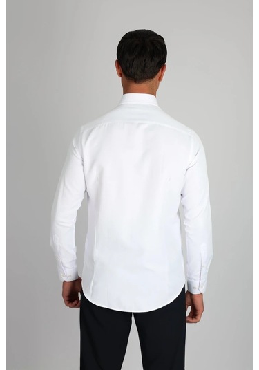 Lorenzo Mazzoli Gab C 900 Beyaz Erkek Gömlek Beyaz
