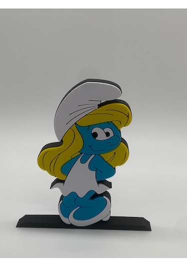 İkili Set, Şirine Ve Şirin Baba Masa Figürü, 3d Baskı, Mavi