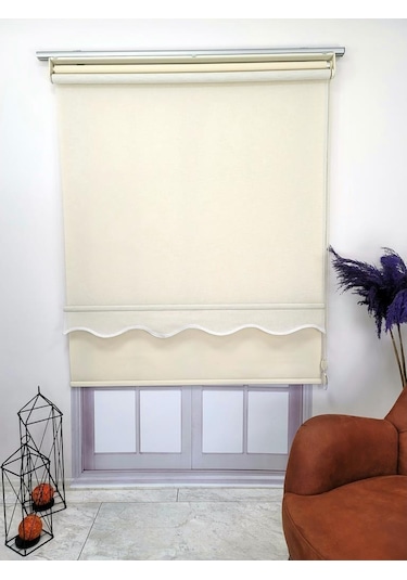 Bbb Keten Kumaşlı Çift Mekanizmalı Tül Stor Perde Mt3000