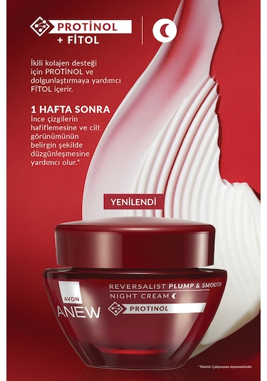 Avon Anew Reversalist Plump & Smooth Gece Kremi 3 x 50 ML