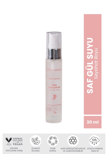 Bade Natural Gözenek Sıkılaştırıcı Doğal Gül Suyu Tonik 30 Ml