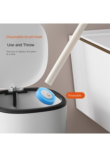 48 Adet Tek Kullanımlık Tuvalet Fırçası Yedekleri Ölü Açı Yok Köpük Mavi Mavi