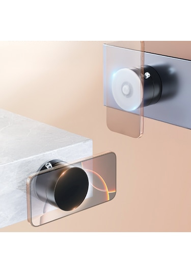 Noktaks - Telefon Tutucu A2 Vakum Özellikli 360 Derece Dönebilen Magnetik Telefon Tutucu - Beyaz T36402