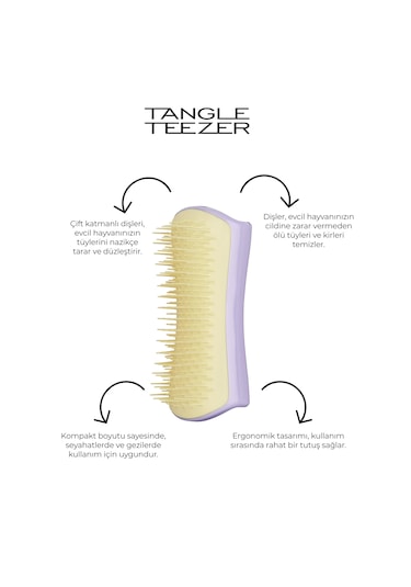Tangle Teezer Pet Teezer Detangling Small LYellow Köpek