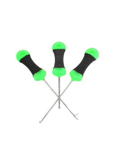 Maiyame 3'lü Silikon Saplı Balık Yemi İğnesi Seti - Balık İpi Ve Yemi İçin Kolay Threading Aracı Abs + Paslanmaz Çelik