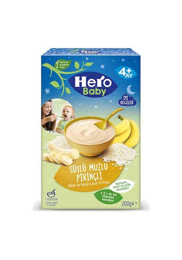 HERO BABY SUTLU MUZLU PIRINCLI 200 GR