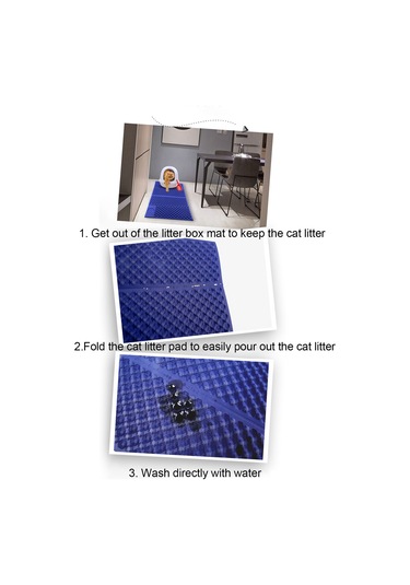 Vkemall Kedi Masaj Matı - Katlanabilir, Nem Geçirmez, Rahat Eva Malzeme İle Tüm Boyutlara Uygun