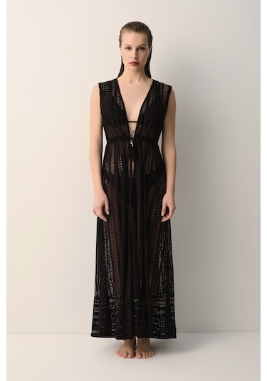 Suwen Adriana Kaftan Sba263601328 Siyah