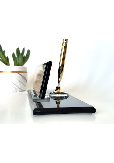 Masa Üstü İsimlik Cam Ofis İsimliği Ofis, Büro İsimliği