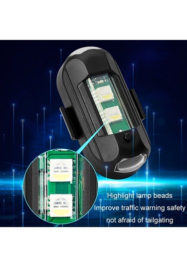 Titreşim Uzaktan Kumanda İndüksiyon Motosiklet Kablosuz Güçlü Manyetik Uyarı Flaş Işığı, Özellikler: 1 Işık Rc