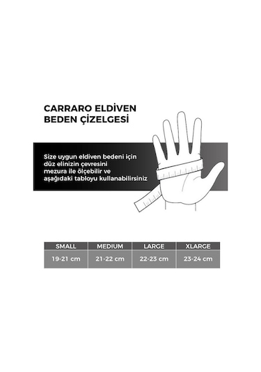 Carraro Kısa Parmak Eldiven V7 Mavi