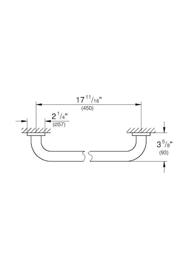 Grohe Tutunma Barı 45 Cm Essentials Krom - 40793001
