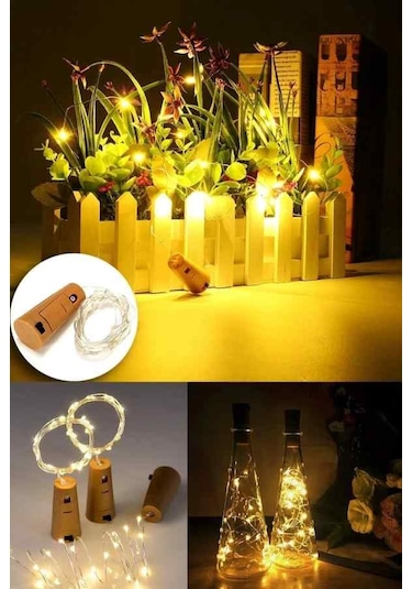 Kulvaravm 5 Adet Mantar Tıpalı Peri Led Işık 2 Metre Günışığı Gün Işığı