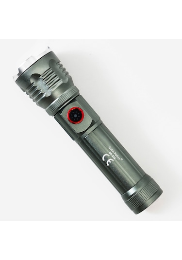 Gold Police Gp-216 Tg Led Ultra Hafif Mıknatıslı Şarjlı El Feneri Gümüş