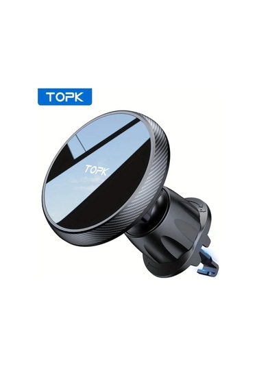 Xuweiwei Topk Manyetik Araç Telefon Tutucu Siyah İphone 15 14 13 12 Pro Max Plus Uyumlu Tek Elle Kullanım Metal Kancalı Dayanıklı Abs Su Geçirmez