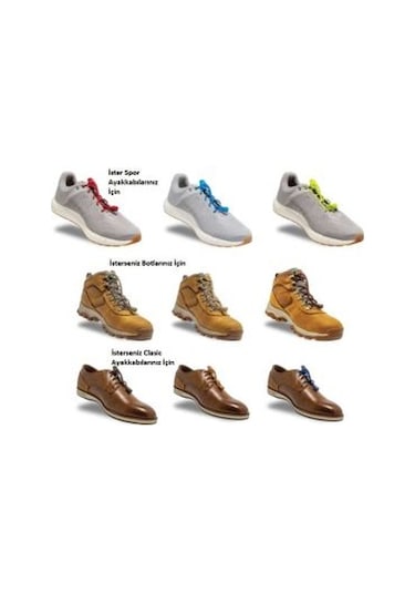 Magic Locks Yuvarlak Akıllı Bağcık-Siyah Siyah