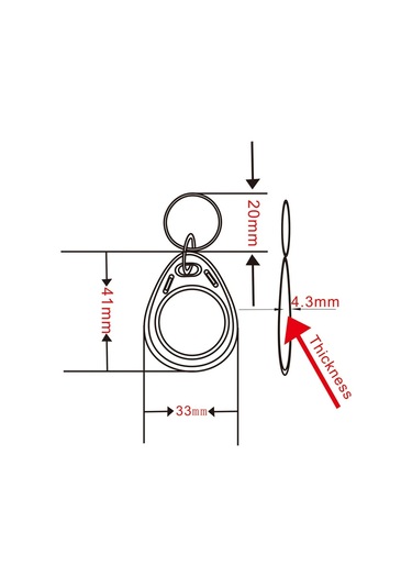 Sones 10 Adet Ic Erişim Kontrol Kartı Giriş Kontrolü M1 Uyumlu Fudan Rfid 13.56mhz Keyfob Sleutelhanger Etiketi Sleutelhanger Sarı