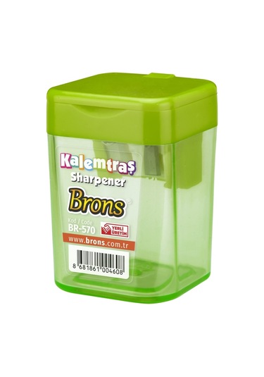 Brons Plastik Kutulu Çiftli Kalemtraş Br-570