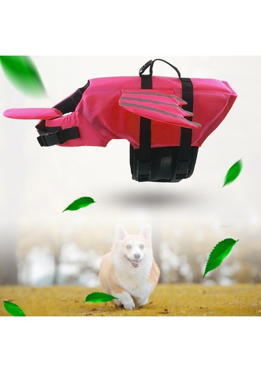 Suntek Saplı Köpek Can Yeleği Plaj Botla Gül-kırmızı-m