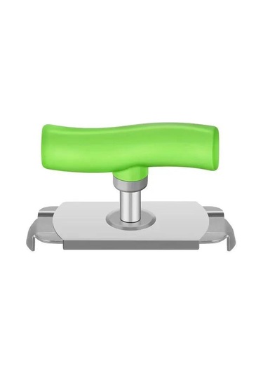 Youmex Yeşil Metal Kavanoz/şişe Açıcı, 9 Cm, Konforlu Abs Kolu, 2.5-9.5 Cm Kapak Çapı, Ev Gereci Yeşil