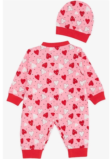 Breeze Kız Bebek Tulum Renkli Gülenyüz Kalp Desenli 0-3 Ay-6 Ay, Pembe-Pembe Breeze Kız Bebek Tulum Renkli Gülenyüz Kalp Desenli 0-3 Ay-6 Ay, Pembe-Pembe